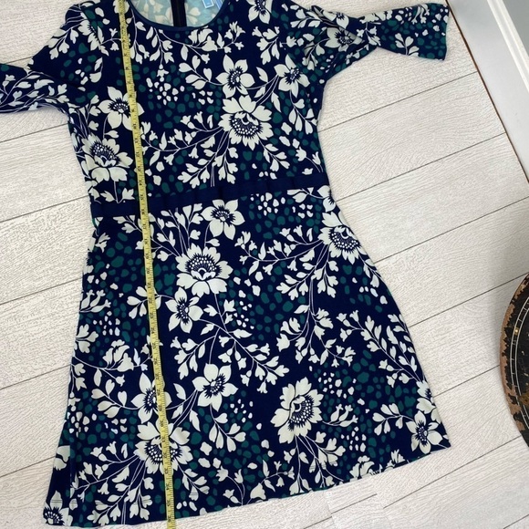 Draper James Blue Green White floral dress size M - Picture 6 of 12